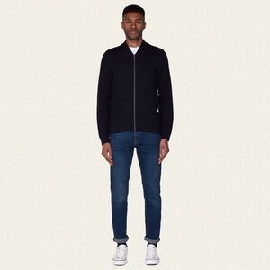 Ben Sherman Knitted Bomber Jacket